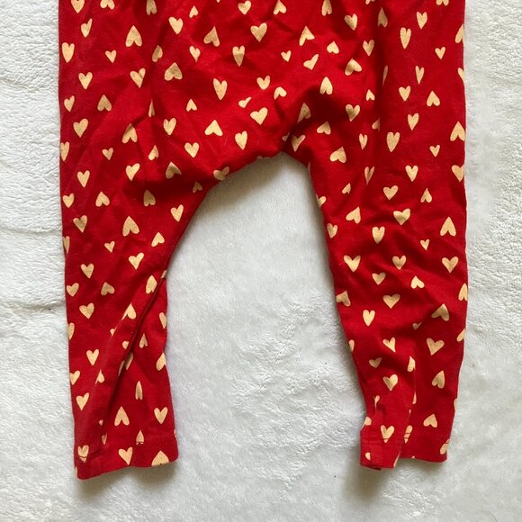 Old Navy Baby 18-24M Heart Print Leggings Red Pants EUC Toddler - Picture 11 of 12